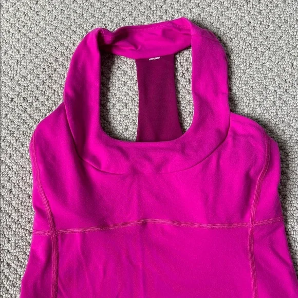 Lululemon Vibrant Pink Scoop Neck - Picture 2 of 5